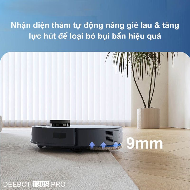 ROBOT HÚT BỤI LAU NHÀ ECOVACS DEEBOT T30S PRO - 112 ROBOT HÚT BỤI LAU NHÀ ECOVACS DEEBOT T30S PRO