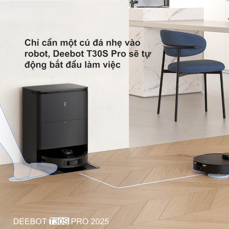 ROBOT HÚT BỤI LAU NHÀ ECOVACS DEEBOT T30S PRO - 120 ROBOT HÚT BỤI LAU NHÀ ECOVACS DEEBOT T30S PRO