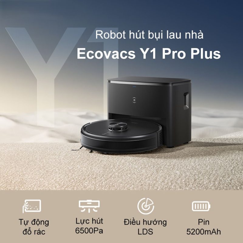 ROBOT HÚT BỤI LAU NHÀ ECOVACS Y1 PRO PLUS - 59 ROBOT HÚT BỤI LAU NHÀ ECOVACS Y1 PRO PLUS