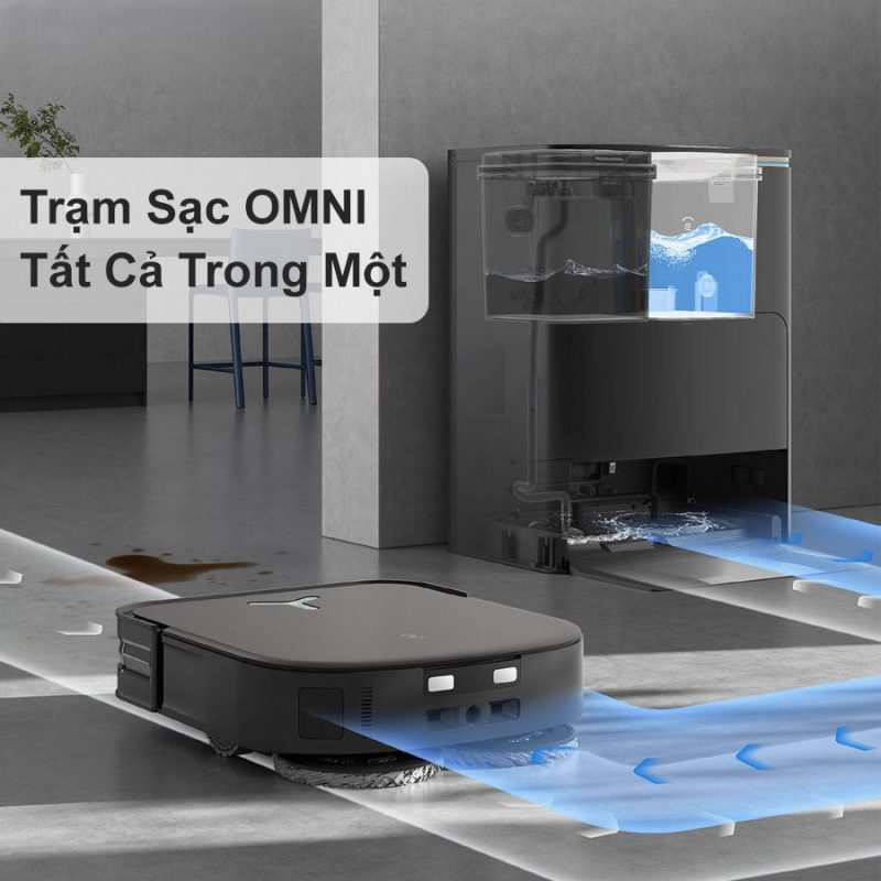 ROBOT HÚT BỤI LAU NHÀ ECOVACS DEEBOT X2 OMNI - 125 ROBOT HÚT BỤI LAU NHÀ ECOVACS DEEBOT X2 OMNI