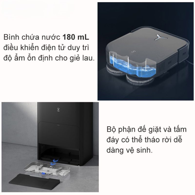 ROBOT HÚT BỤI LAU NHÀ ECOVACS DEEBOT X2 OMNI - 132 ROBOT HÚT BỤI LAU NHÀ ECOVACS DEEBOT X2 OMNI
