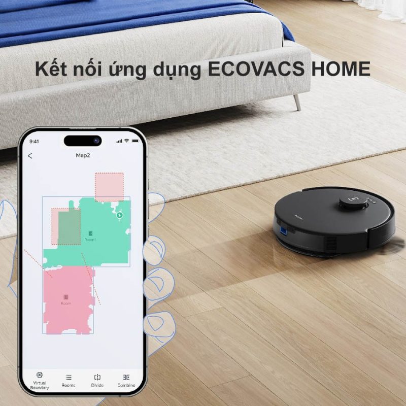 ROBOT HÚT BỤI LAU NHÀ ECOVACS DEEBOT N20 PRO - 85 ROBOT HÚT BỤI LAU NHÀ ECOVACS DEEBOT N20 PRO