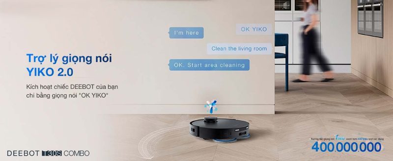ROBOT HÚT BỤI LAU NHÀ ECOVACS DEEBOT T30S COMBO - 133 ROBOT HÚT BỤI LAU NHÀ ECOVACS DEEBOT T30S COMBO