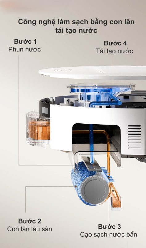 ROBOT HÚT BỤI LAU NHÀ ECOVACS DEEBOT T80 OMNI - 152 ROBOT HÚT BỤI LAU NHÀ ECOVACS DEEBOT T80 OMNI
