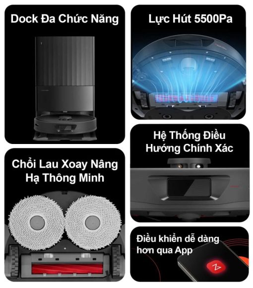 ROBOT HÚT BỤI LAU NHÀ ROBOROCK Q REVO - 5