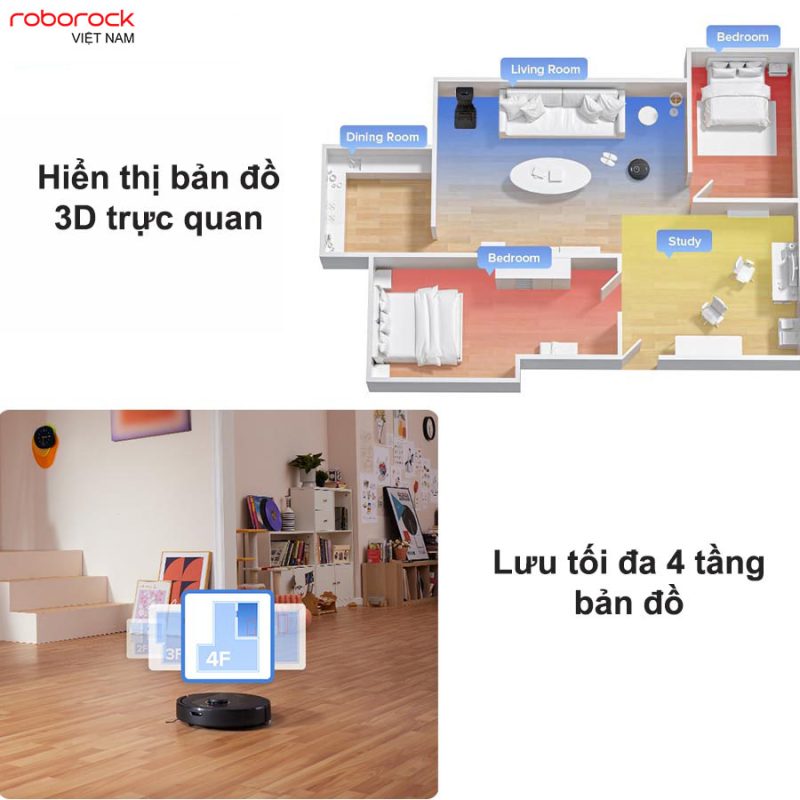 ROBOT HÚT BỤI LAU NHÀ ROBOROCK Q5 PRO - 72 ROBOT HÚT BỤI LAU NHÀ ROBOROCK Q5 PRO