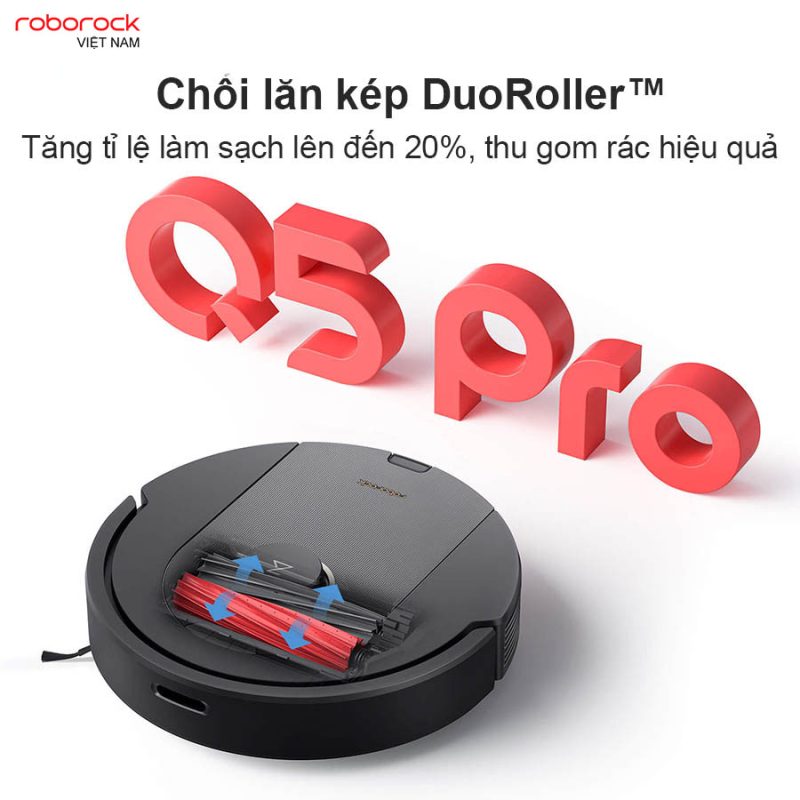 ROBOT HÚT BỤI LAU NHÀ ROBOROCK Q5 PRO - 65 ROBOT HÚT BỤI LAU NHÀ ROBOROCK Q5 PRO