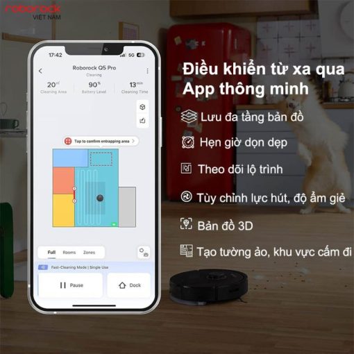 ROBOT HÚT BỤI LAU NHÀ ROBOROCK Q5 PRO - 23