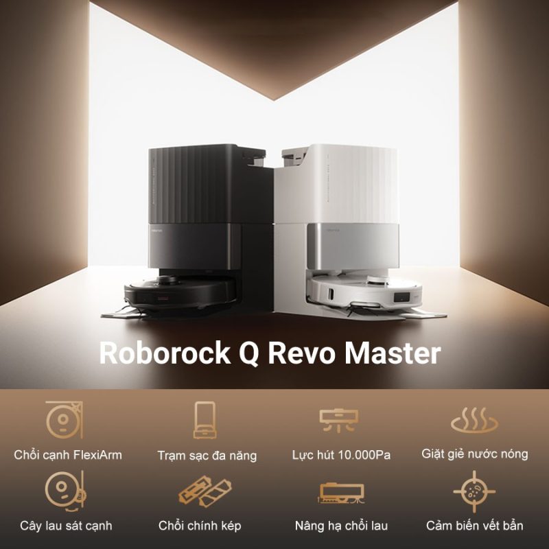 ROBOT HÚT BỤI LAU NHÀ ROBOROCK Q REVO MASTER - 71 ROBOT HÚT BỤI LAU NHÀ ROBOROCK Q REVO MASTER