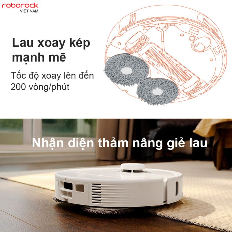 ROBOT HÚT BỤI LAU NHÀ ROBOROCK Q REVO PRO - 63 ROBOT HÚT BỤI LAU NHÀ ROBOROCK Q REVO PRO