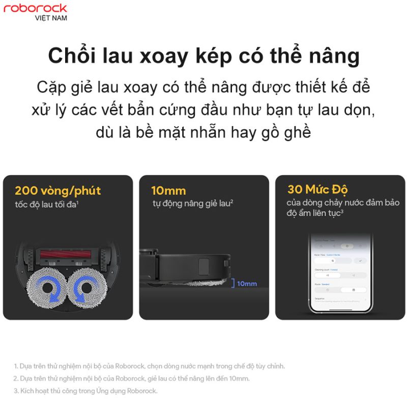 ROBOT HÚT BỤI LAU NHÀ ROBOROCK Q REVO S - 97 ROBOT HÚT BỤI LAU NHÀ ROBOROCK Q REVO S