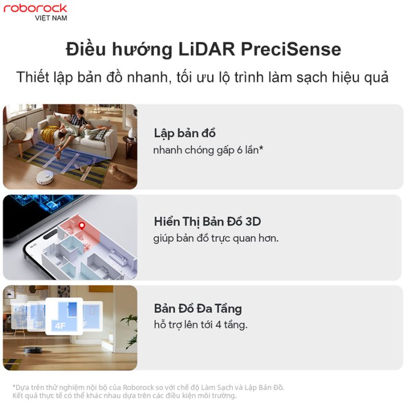 ROBOT HÚT BỤI LAU NHÀ ROBOROCK Q REVO S - 99 ROBOT HÚT BỤI LAU NHÀ ROBOROCK Q REVO S
