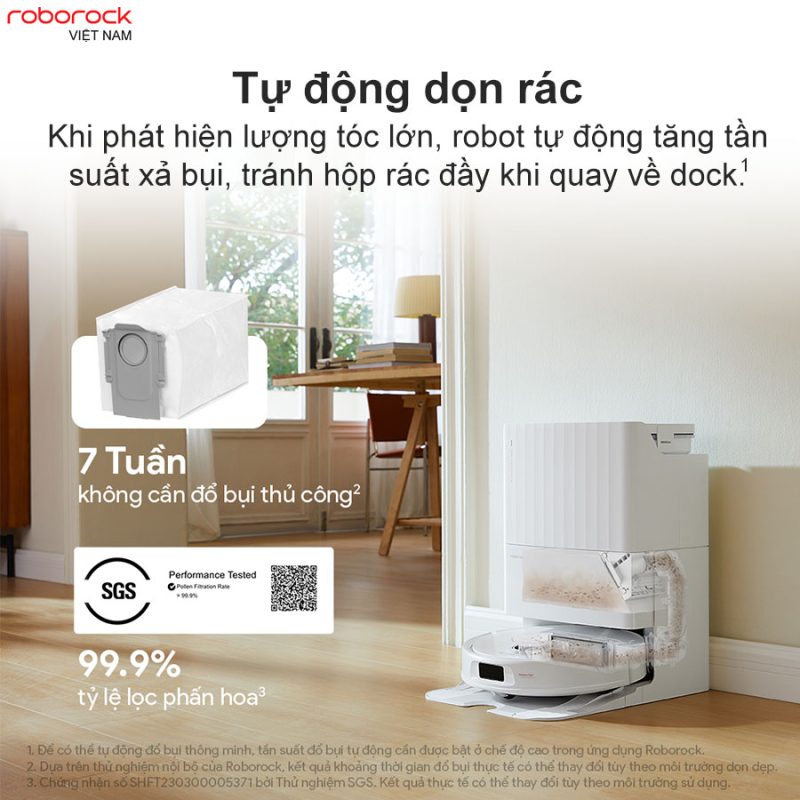 ROBOT HÚT BỤI LAU NHÀ ROBOROCK Q REVO S - 110 ROBOT HÚT BỤI LAU NHÀ ROBOROCK Q REVO S