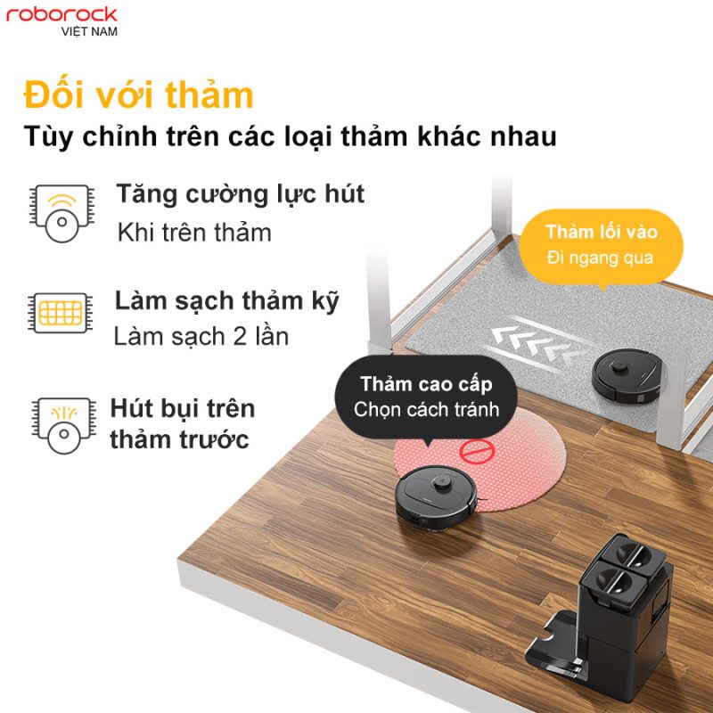 ROBOT HÚT BỤI LAU NHÀ ROBOROCK Q REVO S - 102 ROBOT HÚT BỤI LAU NHÀ ROBOROCK Q REVO S