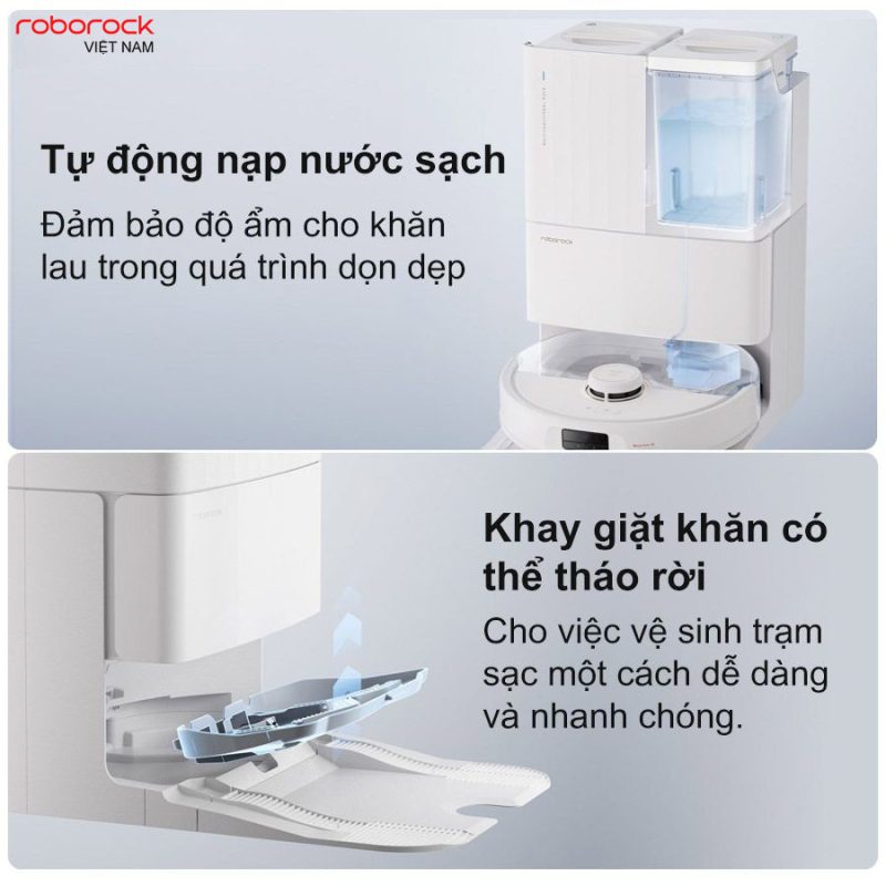 ROBOT HÚT BỤI LAU NHÀ ROBOROCK Q REVO MAXV - 102 ROBOT HÚT BỤI LAU NHÀ ROBOROCK Q REVO MAXV
