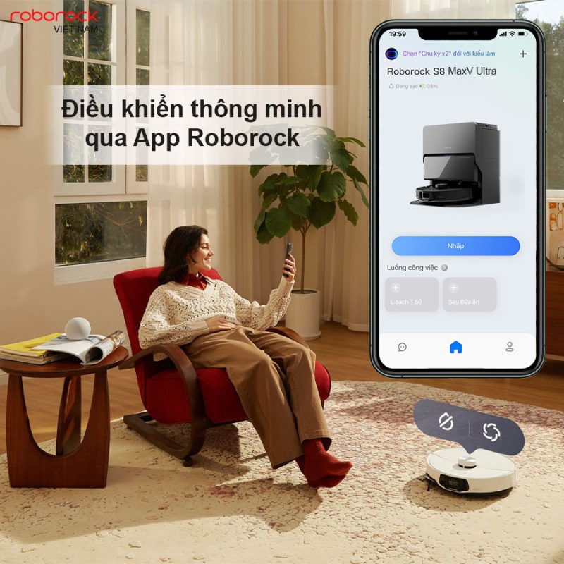 ROBOT HÚT BỤI LAU NHÀ ROBOROCK S8 MAXV ULTRA - 87 ROBOT HÚT BỤI LAU NHÀ ROBOROCK S8 MAXV ULTRA