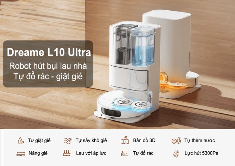 ROBOT HÚT BỤI LAU NHÀ DREAME L10 ULTRA - 75 ROBOT HÚT BỤI LAU NHÀ DREAME L10 ULTRA