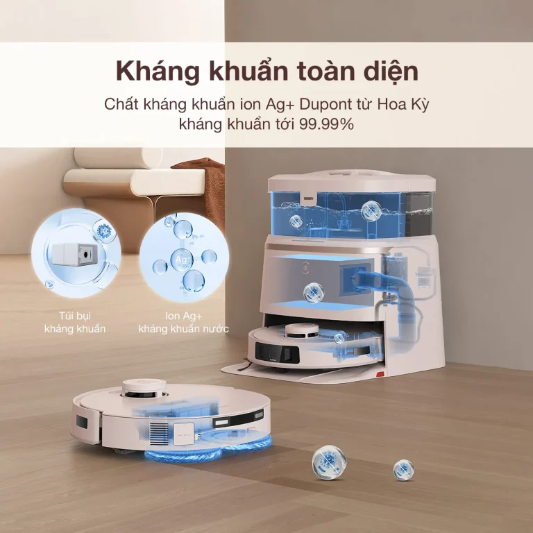 ROBOT HÚT BỤI LAU NHÀ ECOVACS DEEBOT T30 PRO OMNI - 122 ROBOT HÚT BỤI LAU NHÀ ECOVACS DEEBOT T30 PRO OMNI