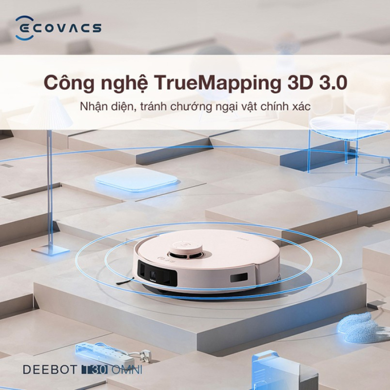 ROBOT HÚT BỤI LAU NHÀ ECOVACS DEEBOT T30 OMNI - 74 ROBOT HÚT BỤI LAU NHÀ ECOVACS DEEBOT T30 OMNI
