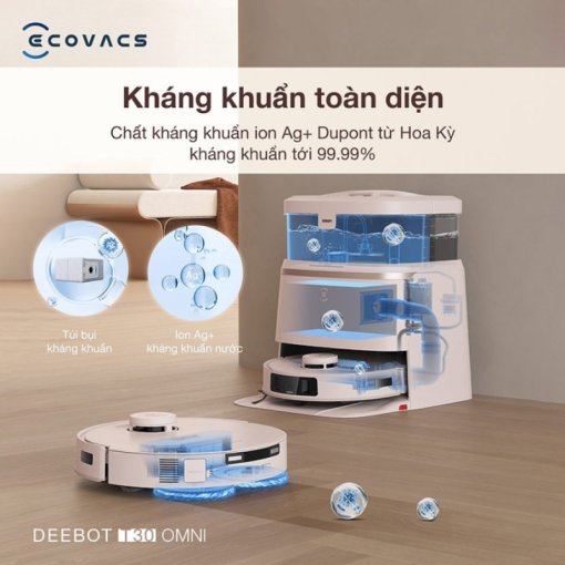 ROBOT HÚT BỤI LAU NHÀ ECOVACS DEEBOT T30 OMNI - 29
