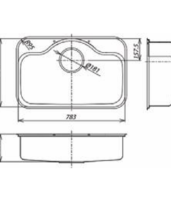 Chậu rửa bát SHIGERU FCM-K FS NE - 7 Chậu rửa bát SHIGERU FCM-K FS NE