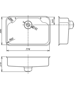 Chậu rửa bát SHIGERU IB-DK FS - 8 Chậu rửa bát SHIGERU IB-DK FS