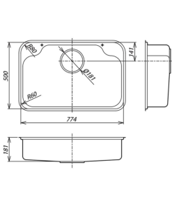 Chậu rửa bát SHIGERU IB-K FS NE - 6 Chậu rửa bát SHIGERU IB-K FS NE