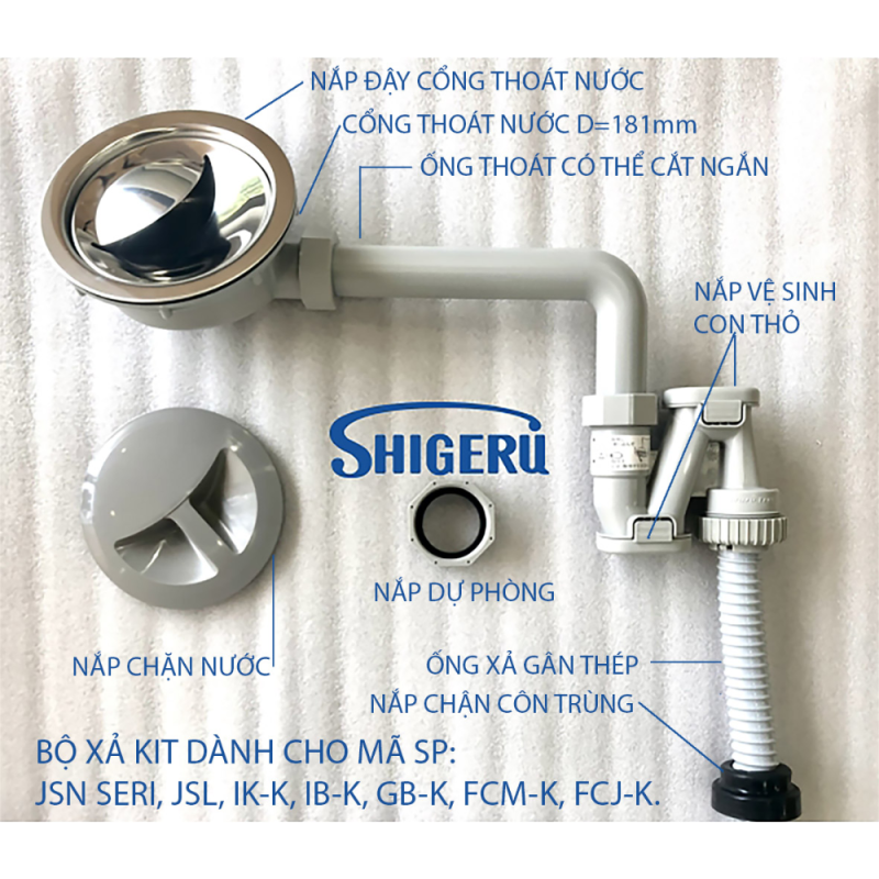 Chậu rửa bát SHIGERU LE JSL-K 3F FS - 15 Chậu rửa bát SHIGERU