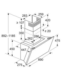 Máy hút mùi Bosch DWK91LT60 - 10 Máy hút mùi Bosch DWK91LT60