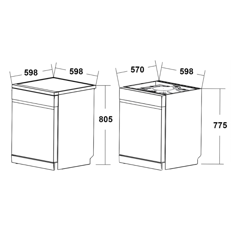 Máy rửa bát KOCHER X15B - 20 Máy rửa bát KOCHER X15B