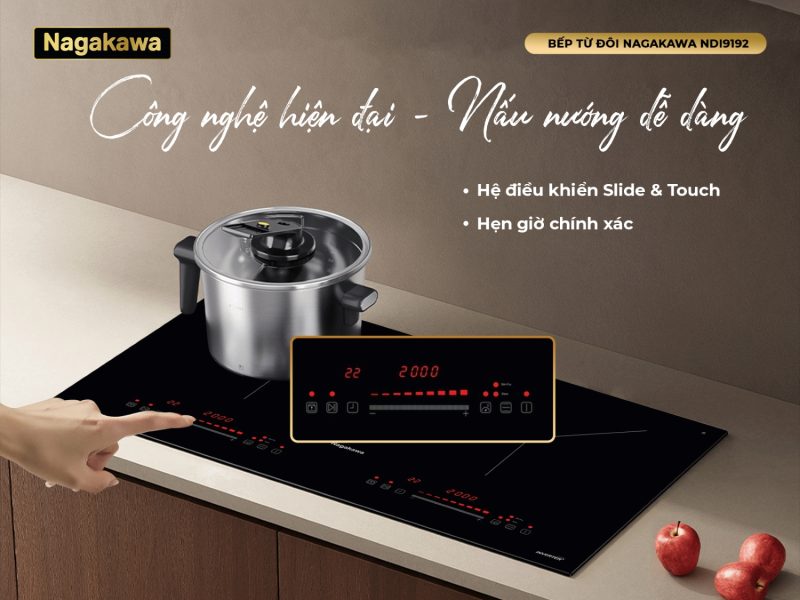 Bếp điện từ đôi Nagakawa NDI9192 - 40 Bếp điện từ đôi Nagakawa NDI9192