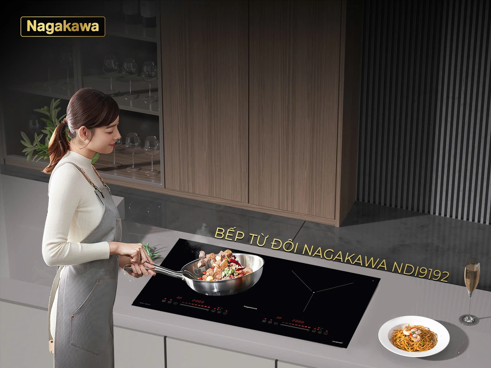 Bếp điện từ đôi Nagakawa NDI9192 - 41 Bếp điện từ đôi Nagakawa NDI9192