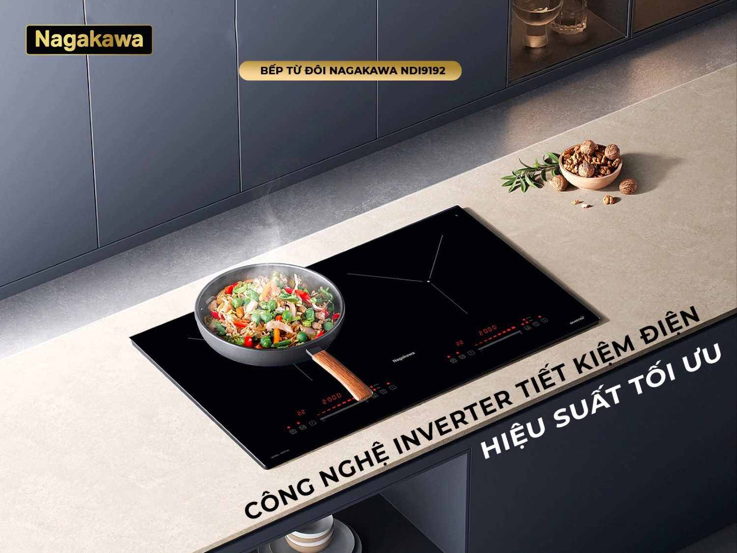 Bếp điện từ đôi Nagakawa NDI9192 - 6 Bếp điện từ đôi Nagakawa NDI9192 - 5