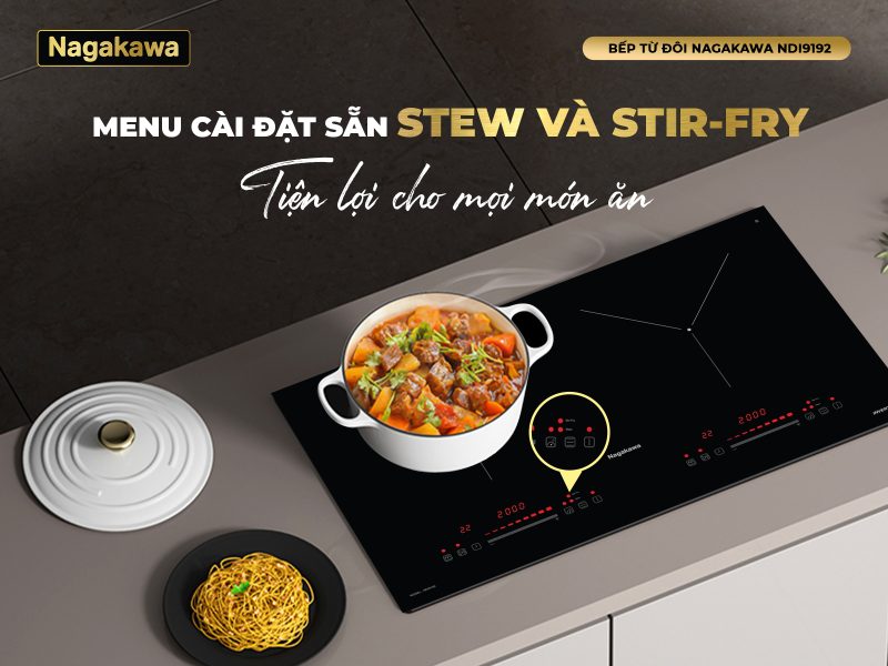 Bếp điện từ đôi Nagakawa NDI9192 - 14 Bếp điện từ đôi Nagakawa NDI9192 - 13