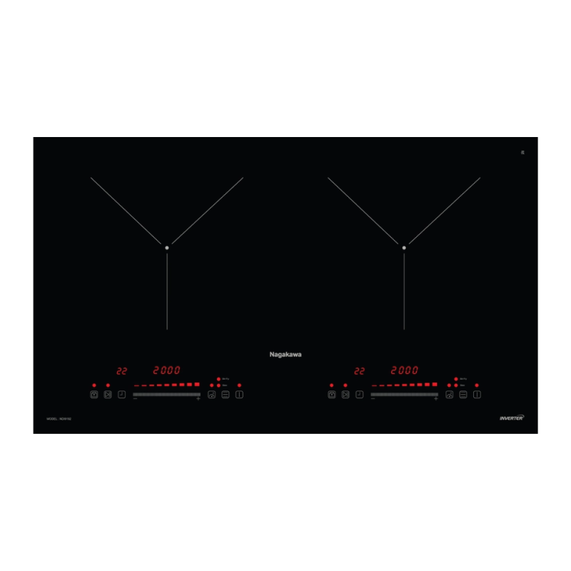 Bếp điện từ đôi Nagakawa NDI9192 - 2 Bếp điện từ đôi Nagakawa NDI9192 - 1