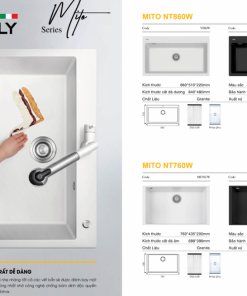 Chậu rửa bát NoBiNox MITO NT761B MI76UB - 20 Chậu rửa bát NoBiNox MITO NT761B MI76UB - 19