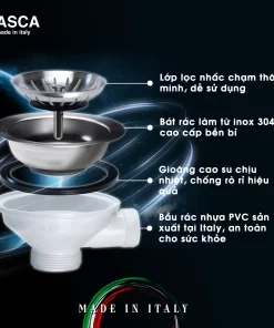 Chậu rửa bát NoBiNox MITO NT860W VI86W - 18 Chậu rửa bát NoBiNox MITO NT860W VI86W - 17