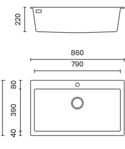 Chậu rửa bát NoBiNox MITO NT861B VI86B - 13