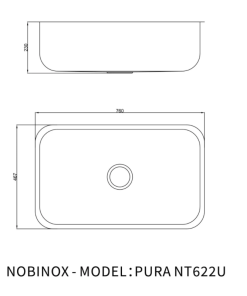 Chậu rửa bát NoBiNox PURA NT622U - 22 Chậu rửa bát NoBiNox PURA NT622U - 21