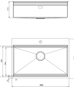 Chậu rửa bát NoBiNox STEP NT685T SA8000B - 19