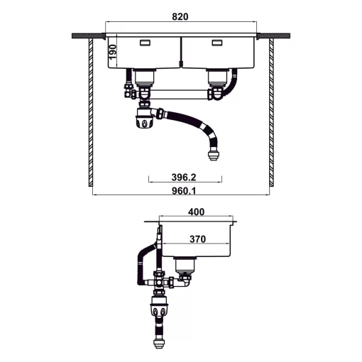 Chậu rửa chén Hafele WS SINK COMBO 567.94.058 - 5