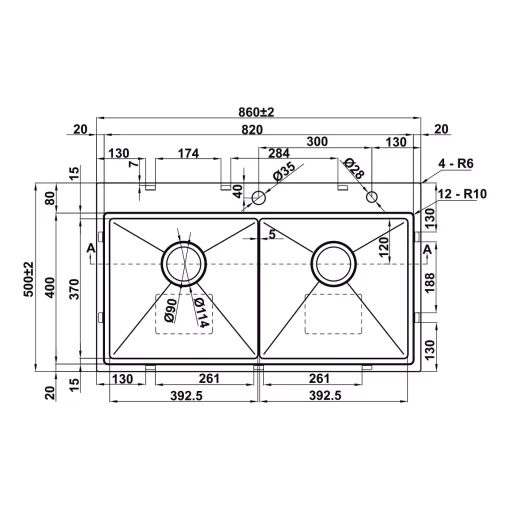 Chậu rửa chén Hafele WS SINK COMBO 567.94.058 - 3
