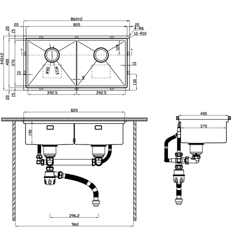 COMBO Chậu rửa chén Hafele WS SINK COMBO 567.94.057 - 23 COMBO Chậu rửa chén Hafele WS SINK COMBO 567.94.057