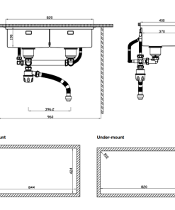 COMBO Chậu rửa chén Hafele WS SINK COMBO 567.94.057 - 15