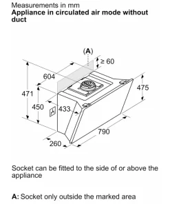 Máy hút mùi Bosch DWK81AN60 Serie 6 - 20 Máy hút mùi Bosch DWK81AN60 Serie 6 - 19