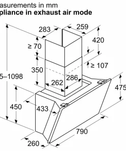 Máy hút mùi Bosch DWK81AN60 Serie 6 - 18 Máy hút mùi Bosch DWK81AN60 Serie 6 - 17