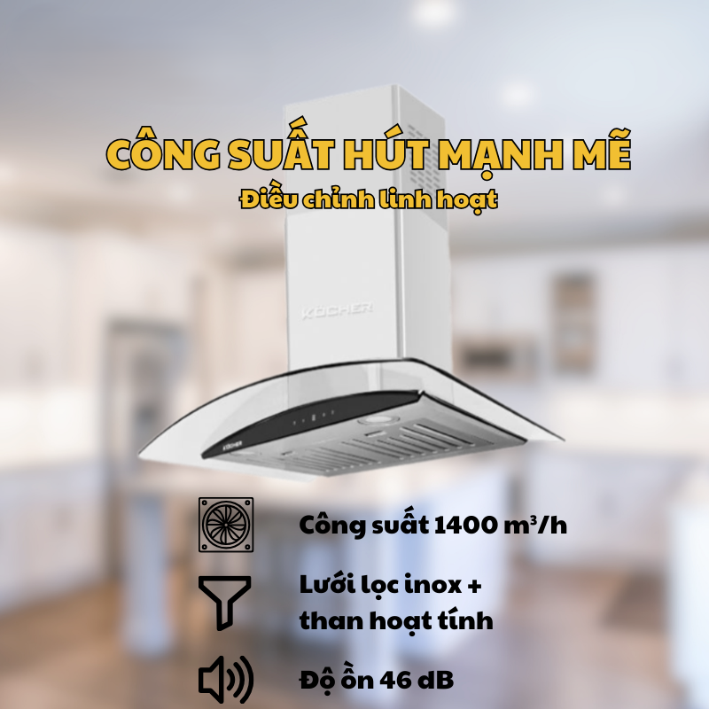 Máy hút mùi Kocher K-228Pro - 33 Máy hút mùi Kocher K-228Pro