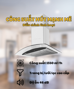 Máy hút mùi Kocher K-229I 70cm - 22 Máy hút mùi Kocher K-229I 70cm - 21