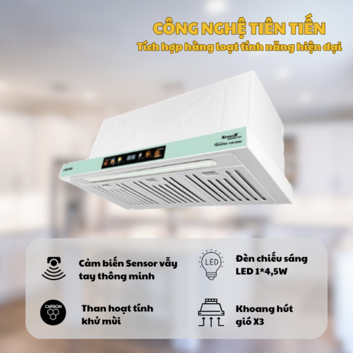 Máy hút mùi Kocher TURBO X3D-669N - 15