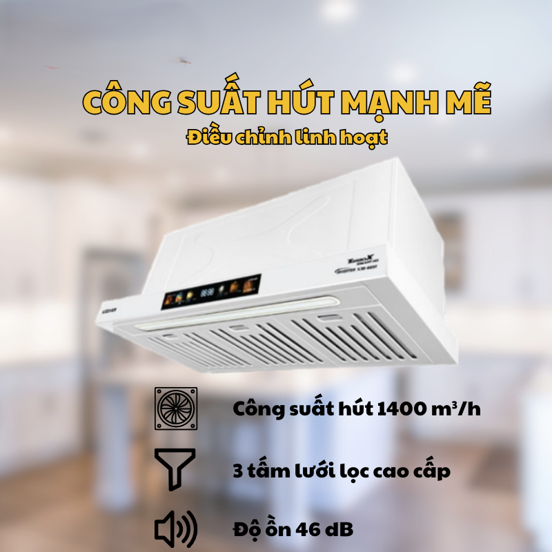 Máy hút mùi Kocher TURBO X3D-669T - 41 Máy hút mùi Kocher TURBO X3D-669T